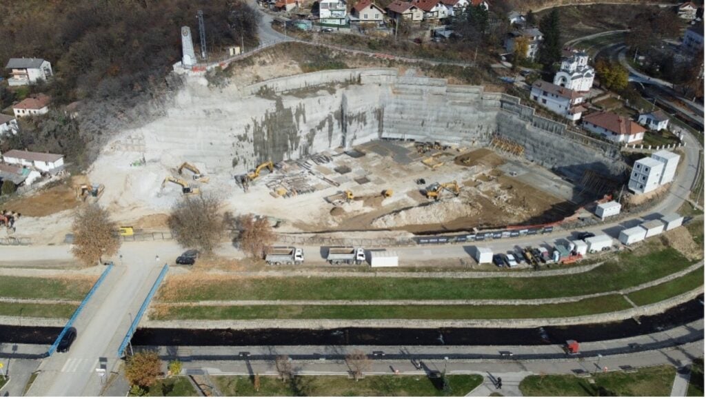 Projekat Hotel Westin - "D.A Dizajn i Arhitektura" 2 Završni radovi na iskopu i obezbeđenju temeljne jame i početak rada na temeljima objekta.