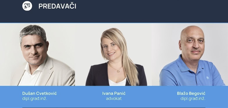 Obuka: FIDIC Ugovori – Primena na projektima, 25–26. novembra 2025. godine u Beogradu 1 Predavaci foto